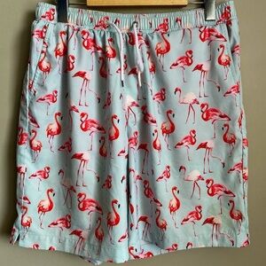Mosmann Australia Men's Flamingo Swimming Trunks Size Large